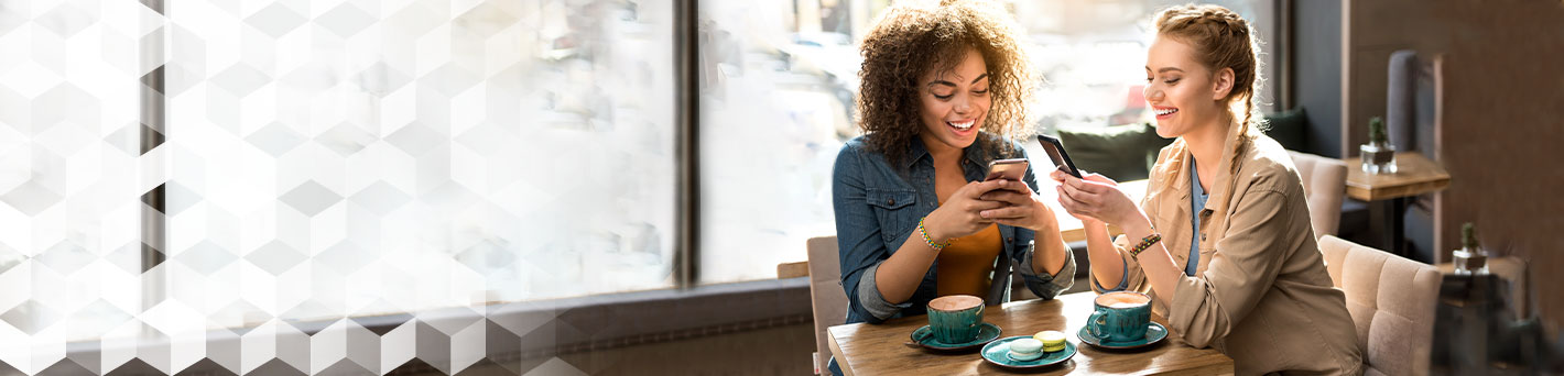 Two Friends Out for Coffee Together